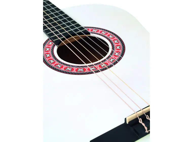 DIMAVERY AC-303 Classic Guitar, white 